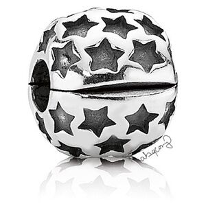 EUC Pandora 790851 Sterling Silver Stardom Stars Clip